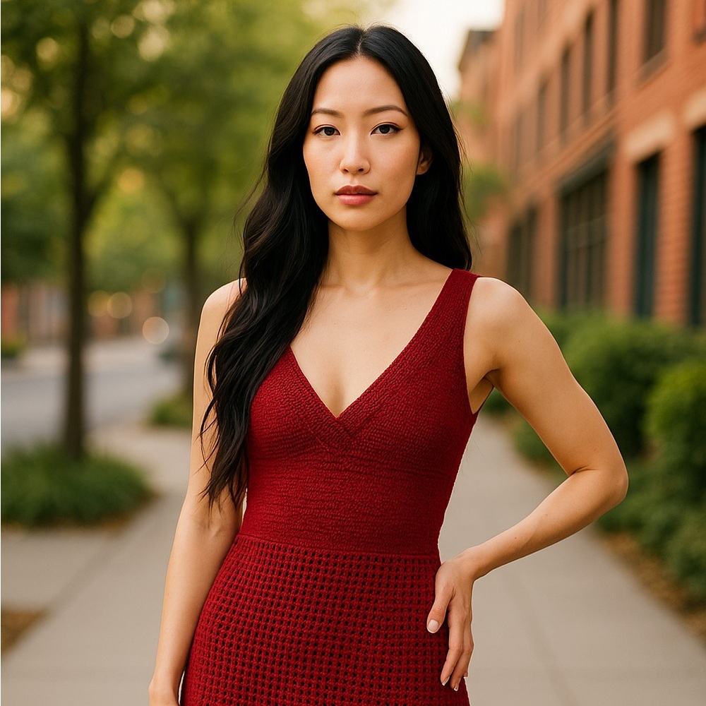 Chic Red Mini Dress